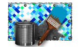 Deep blue pixel